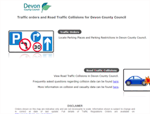Tablet Screenshot of devoncctraffweb.co.uk